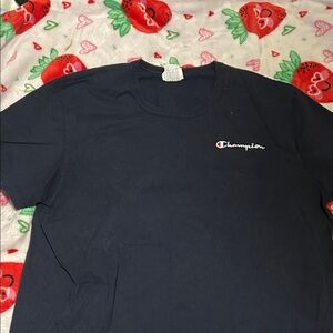 Champion Men's Dark Blue Short Sleeve Tee